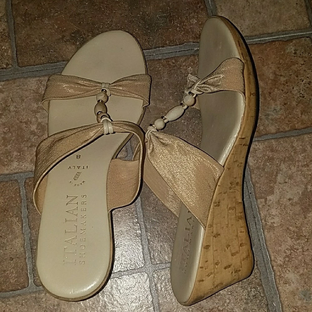 Italian Shoemakers wedge sandals